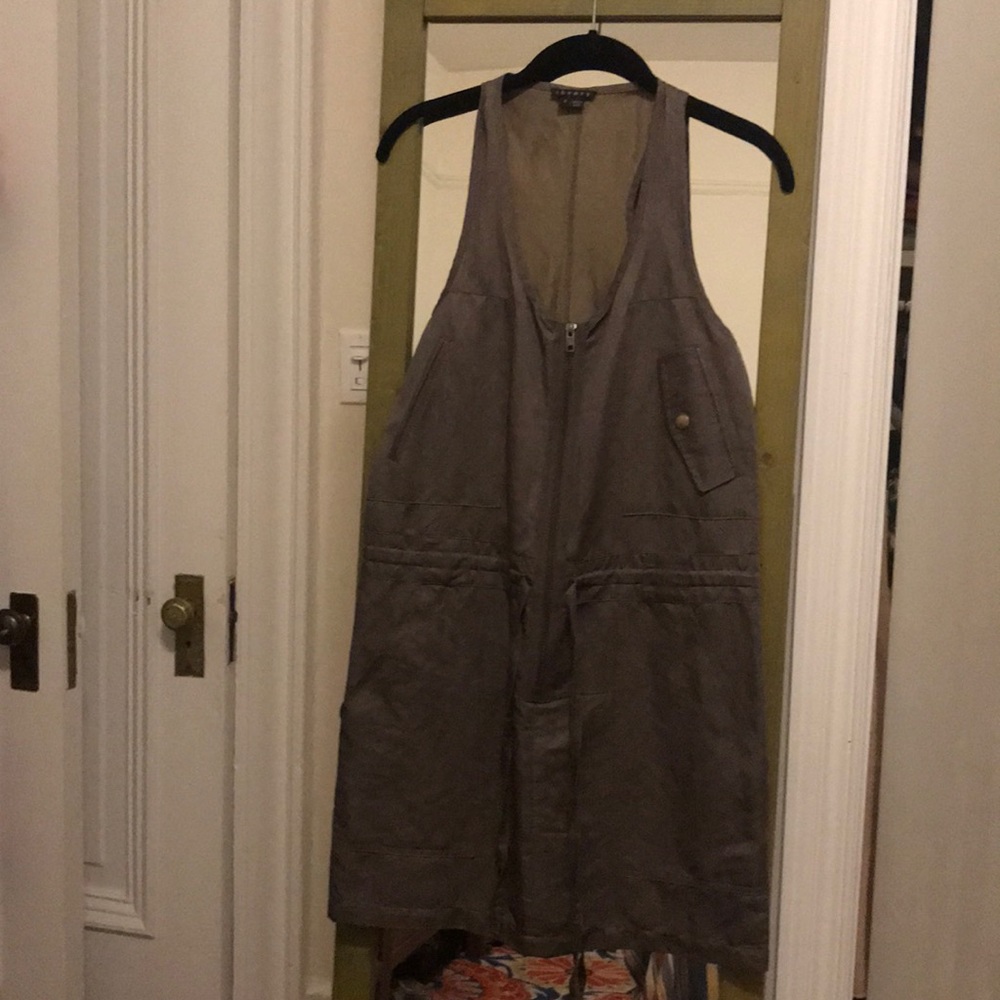 Theory silk safari army dress dress